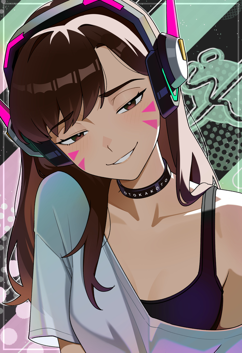 This is a pixiv picture whose title is D.va ~𑄝੭₊˚ ⋅.