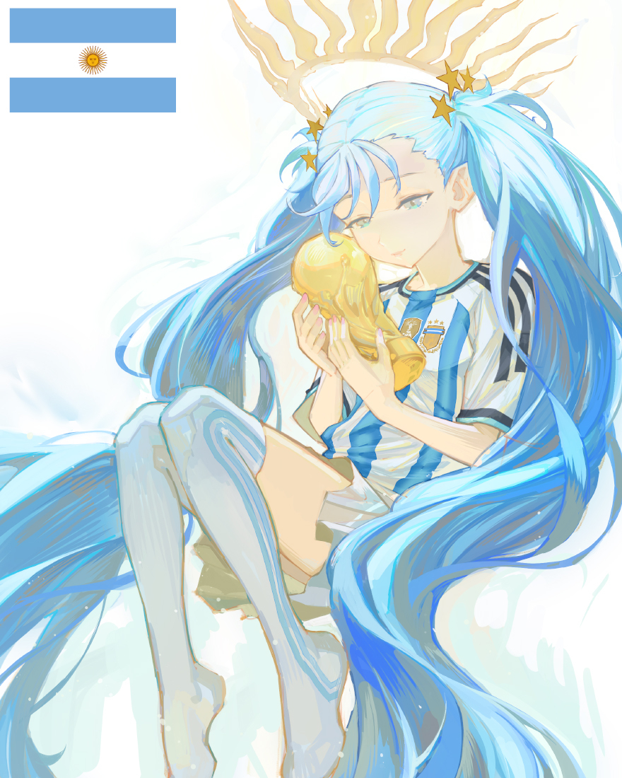 This is a pixiv picture whose title is 2026FIFAワールドカップ x Argentina !.