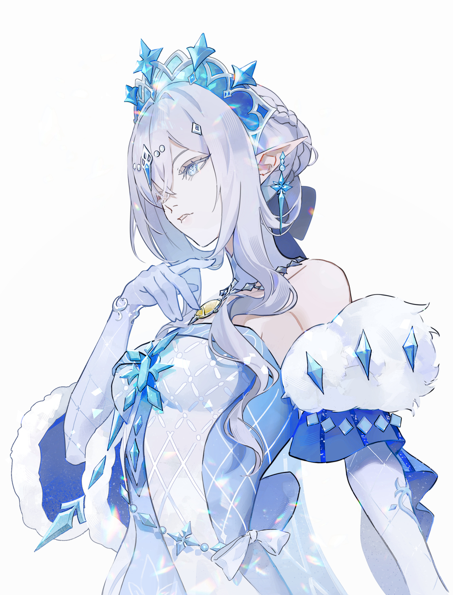 This is a pixiv picture whose title is 氷の女皇.
