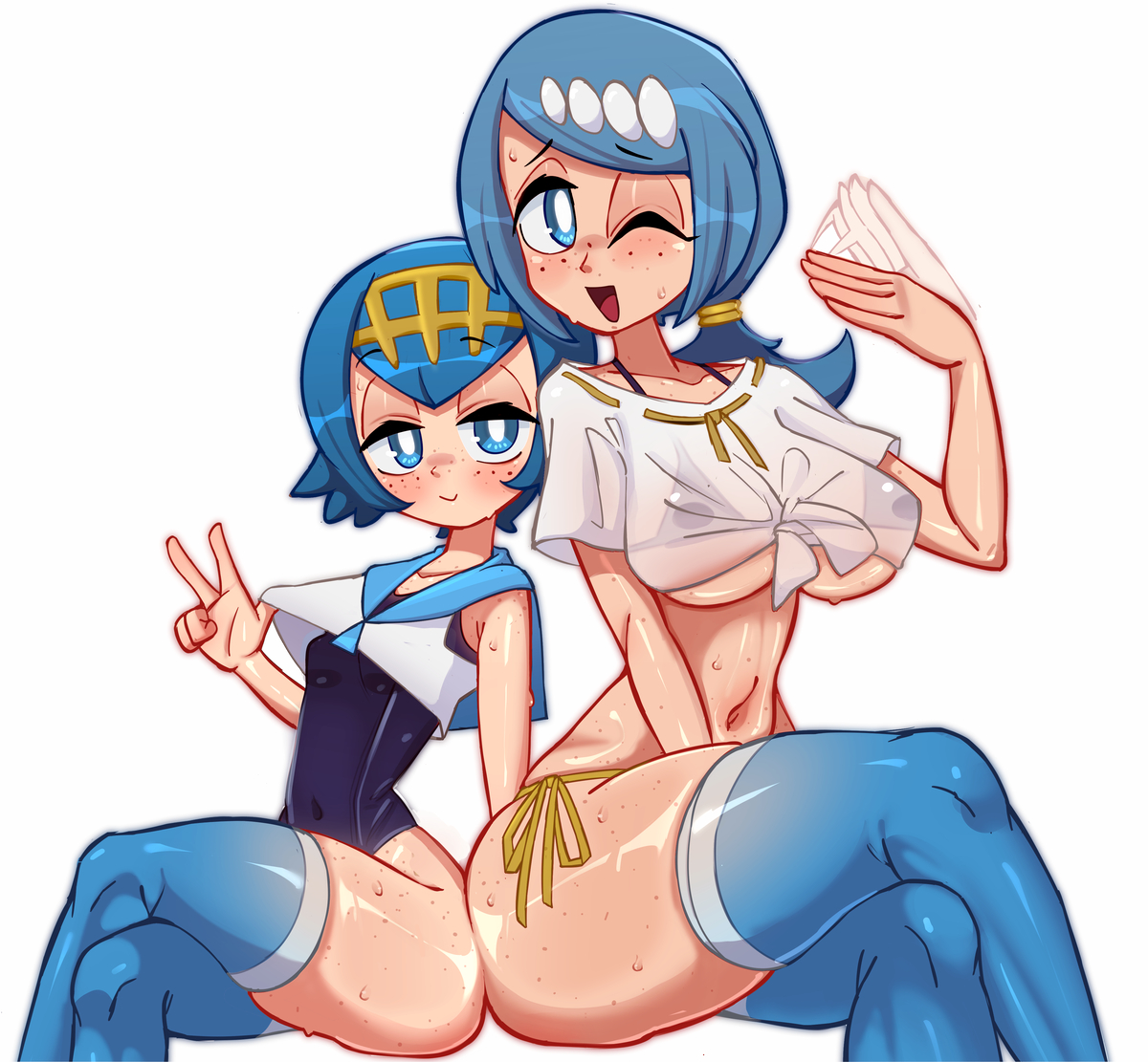 This is a pixiv picture whose title is Lana & Mom (Commission).