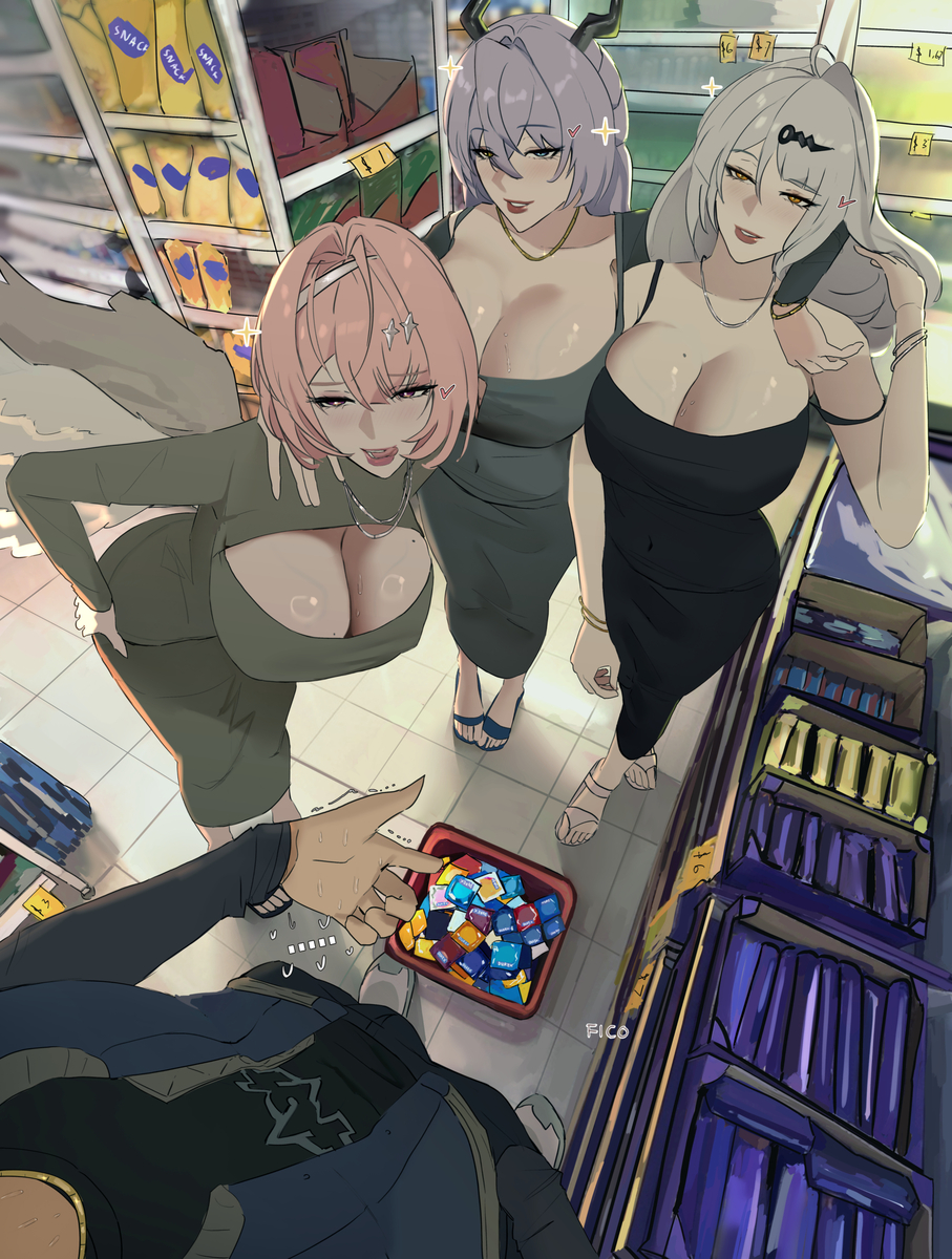 This is a pixiv picture whose title is Do we actually need this much? 😩.