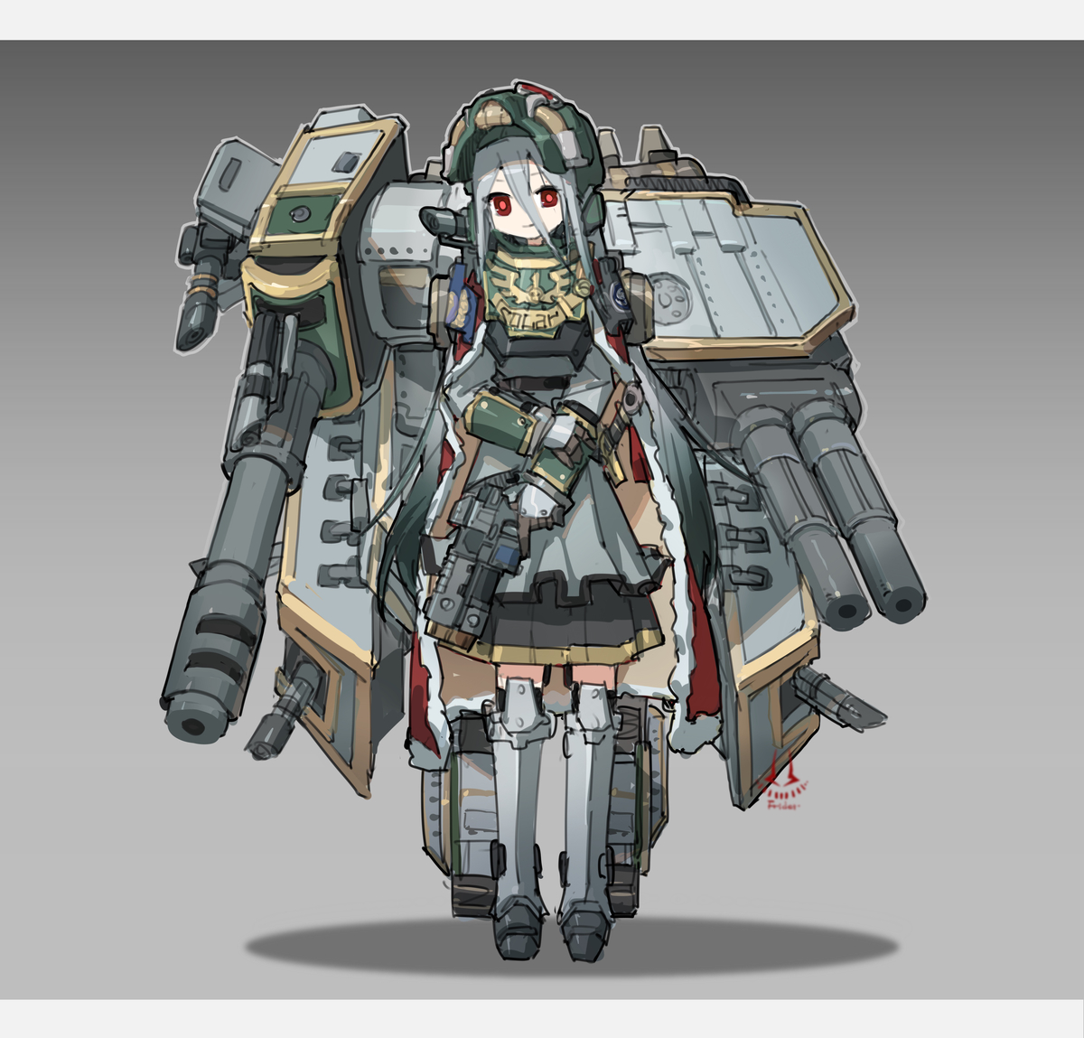 This is a pixiv picture whose title is 太阳军风暴锤.