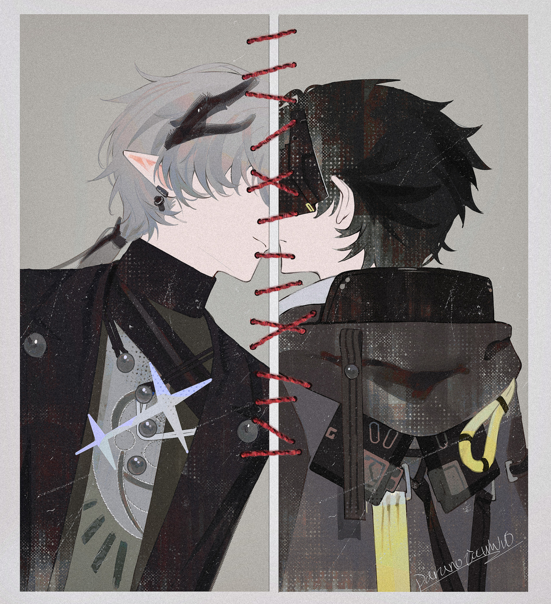 This is a pixiv picture whose title is always together.