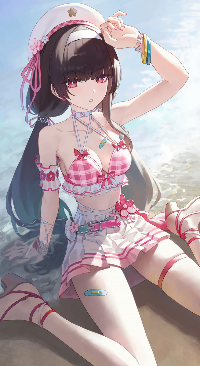 This is a pixiv picture whose title is Swimsuit Chisa.