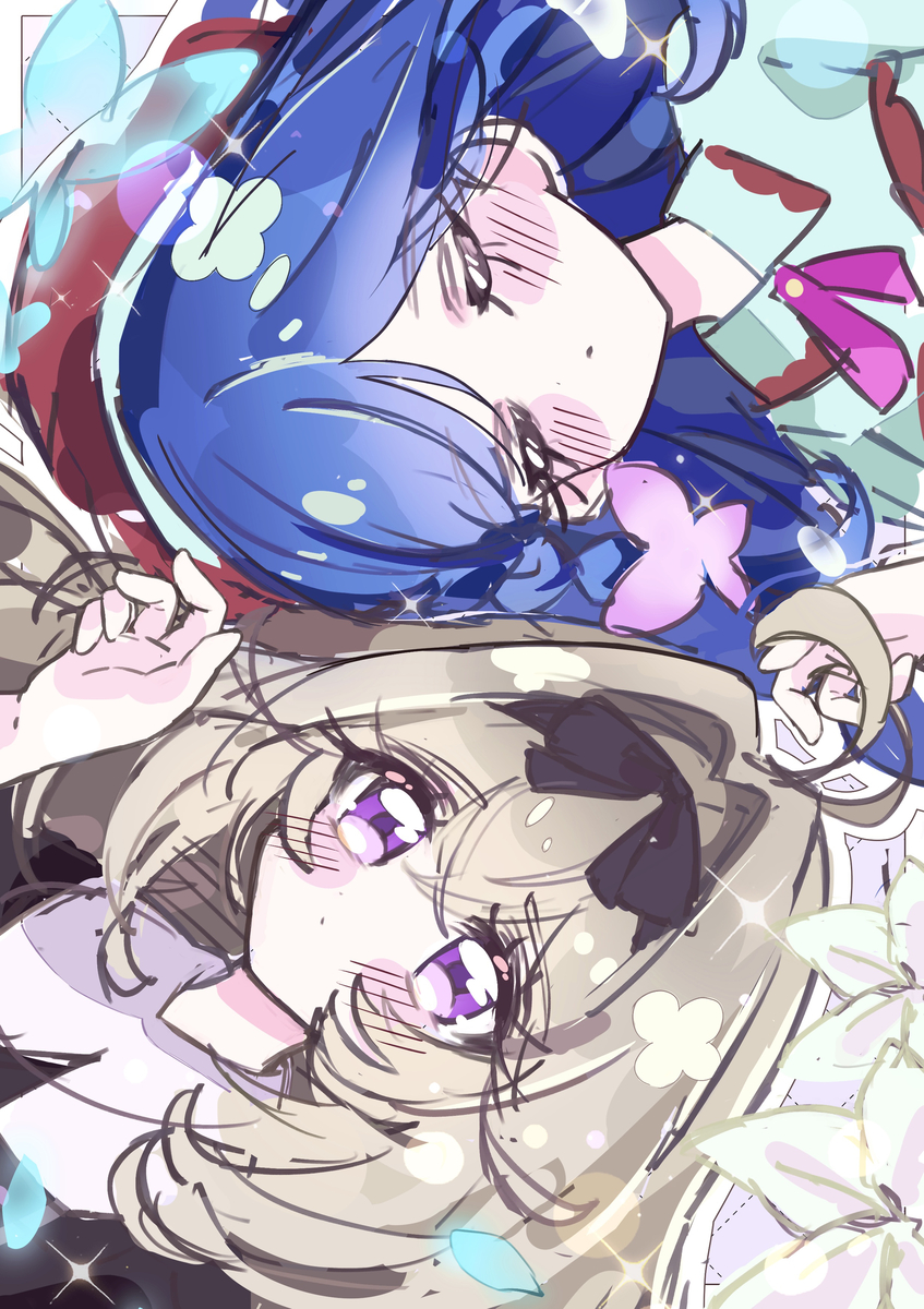 This is a pixiv picture whose title is るるくれ   wip…🍨🦋.
