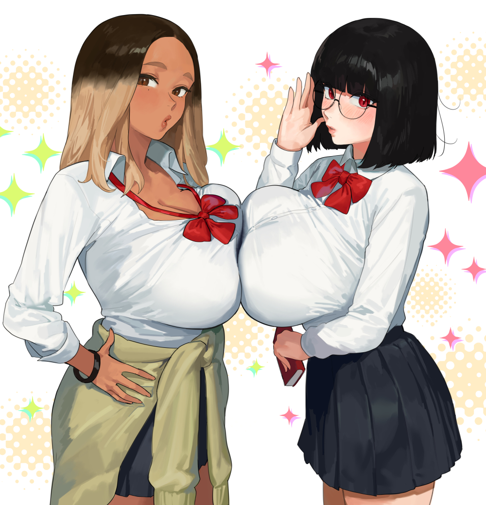 This is a pixiv picture whose title is (OC) あなたは「ギャル派」？それとも「オタク派」？.