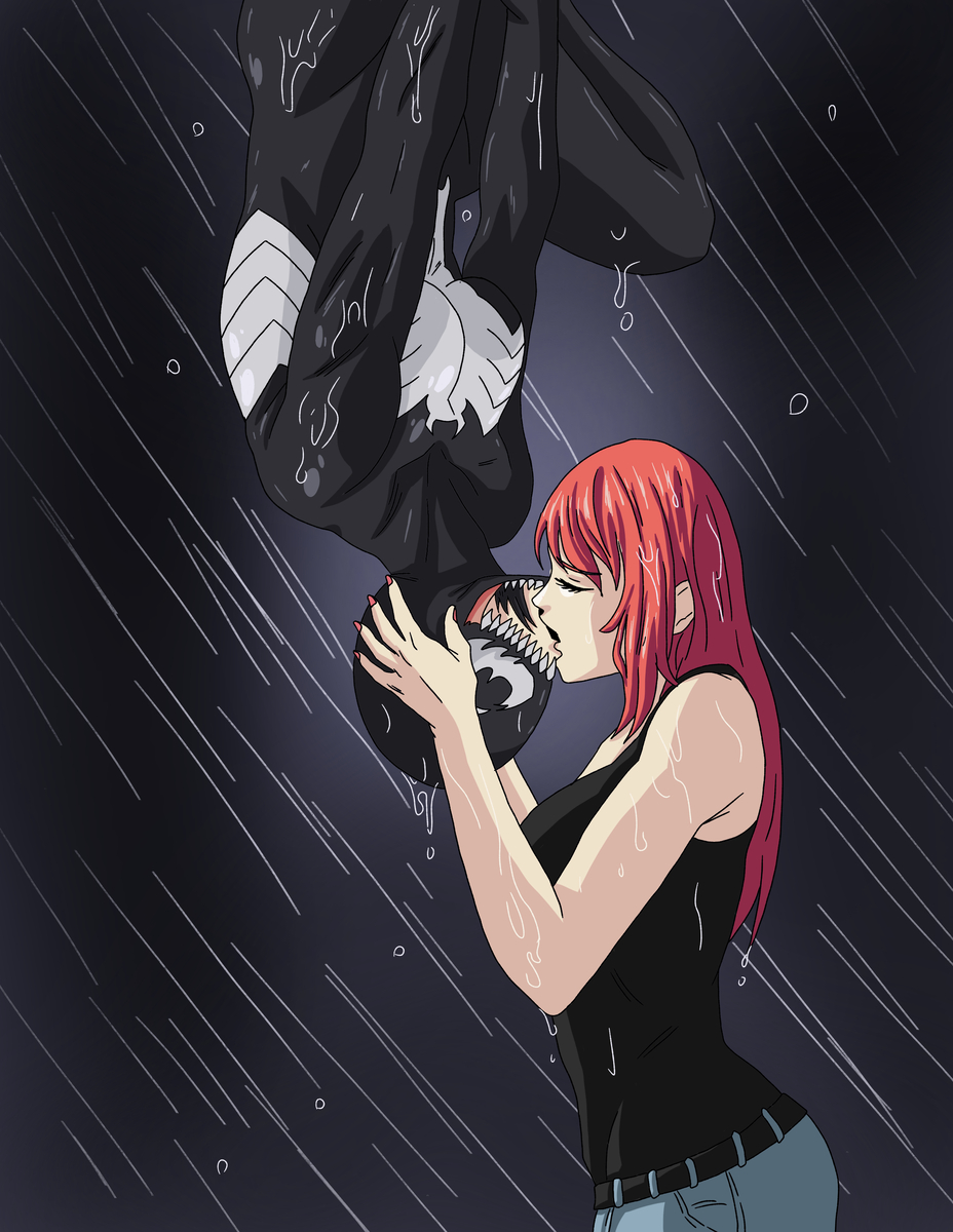This is a pixiv picture whose title is The kiss.