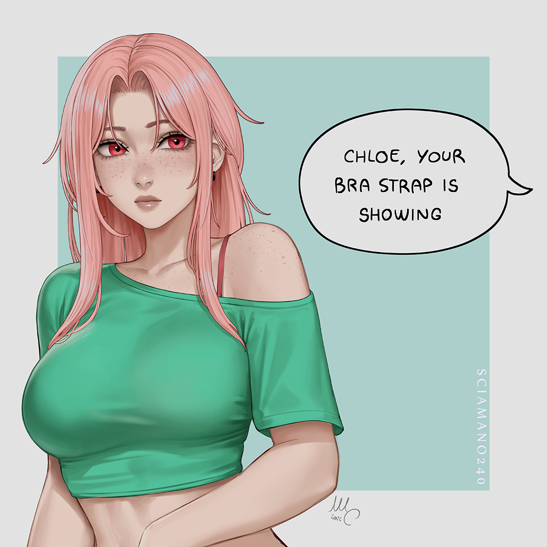 This is a pixiv picture whose title is Just do the meme.