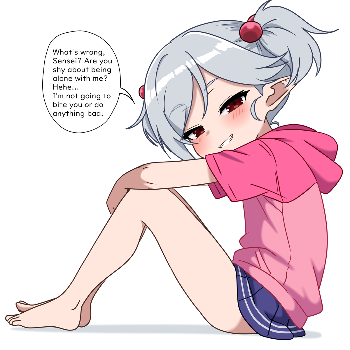 This is a pixiv picture whose title is Hanabi (private lessons).