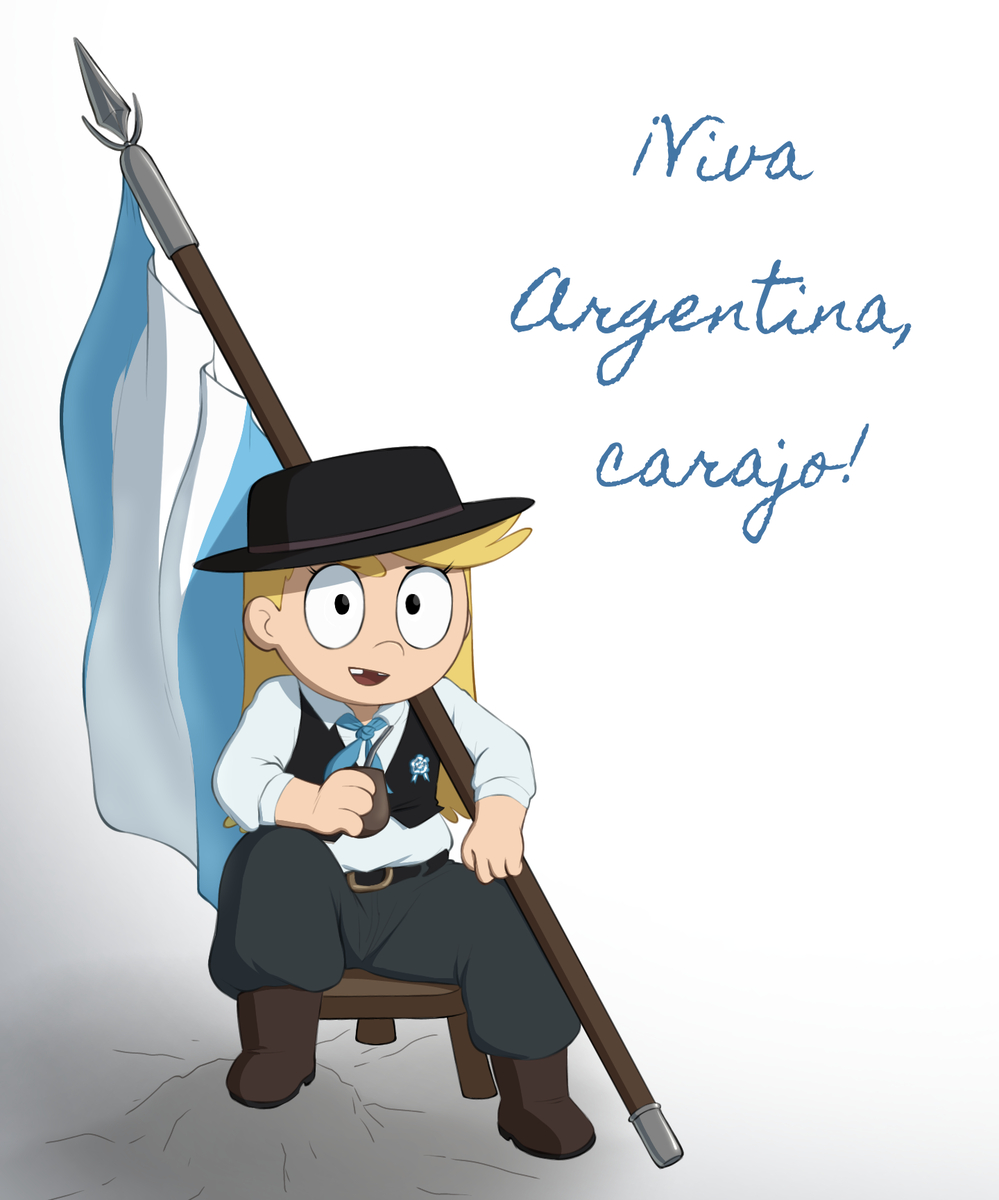 This is a pixiv picture whose title is Hoy es 9 de julio🇦🇷🇦🇷🇦🇷.