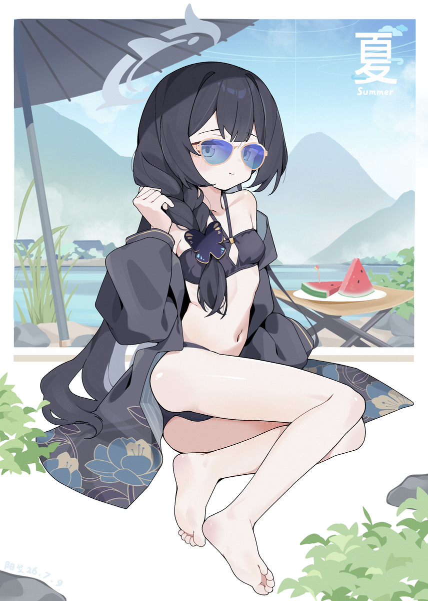 This is a pixiv picture whose title is キサキ(水着).