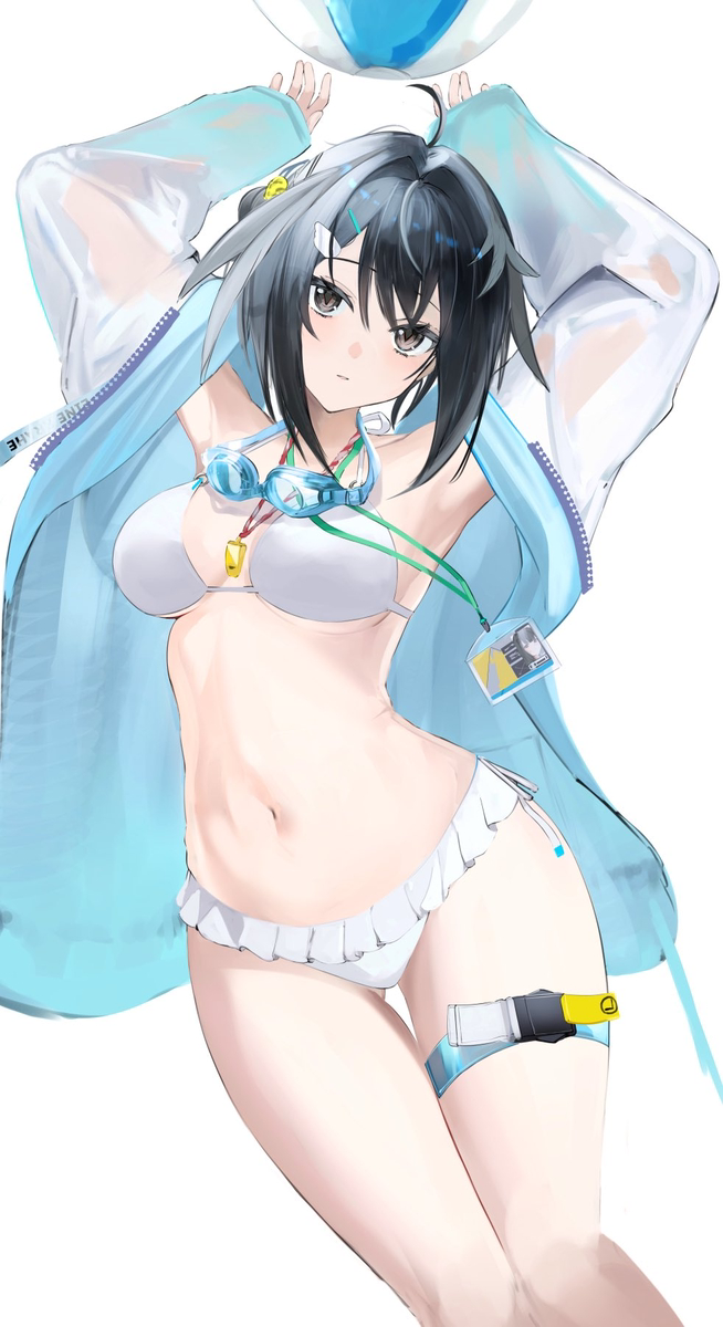 This is a pixiv picture whose title is 水着ラプルマ.