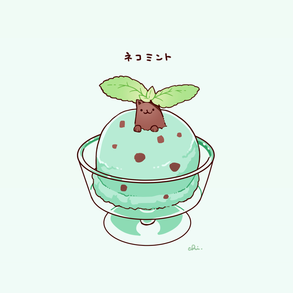 This is a pixiv picture whose title is チョコミント.