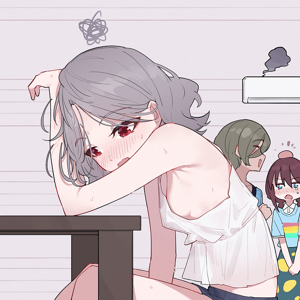 This is a pixiv picture whose title is day326 好热啊~2.0🥵.