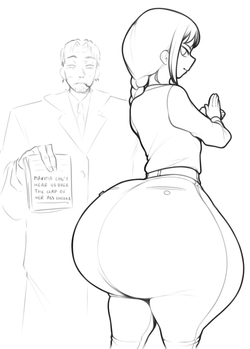 This is a pixiv picture whose title is Makima - sketch.