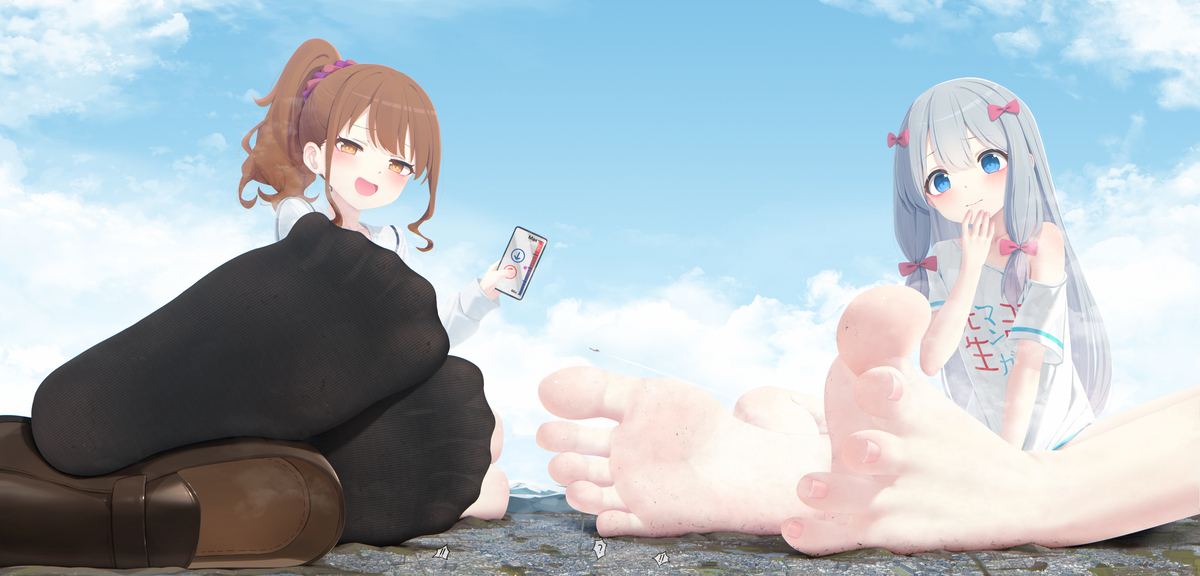 This is a pixiv picture whose title is 和泉纱雾&神野惠.