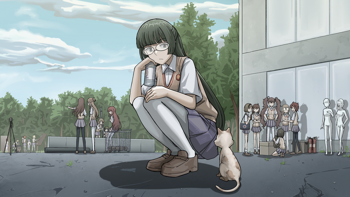This is a pixiv picture whose title is I'm here.