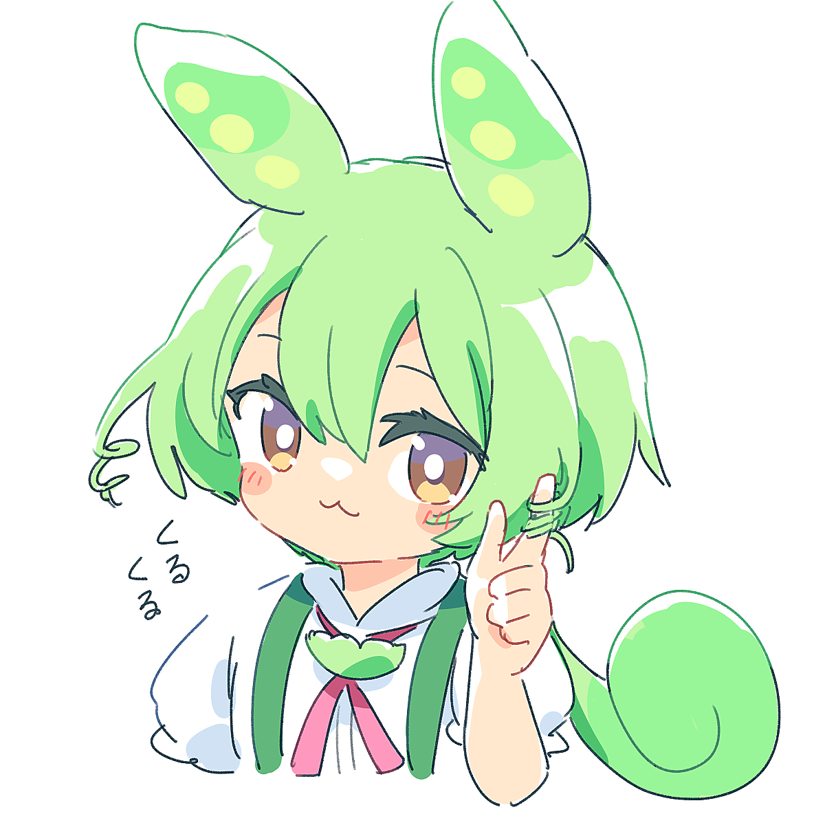 This is a pixiv picture whose title is 髪くるくる.