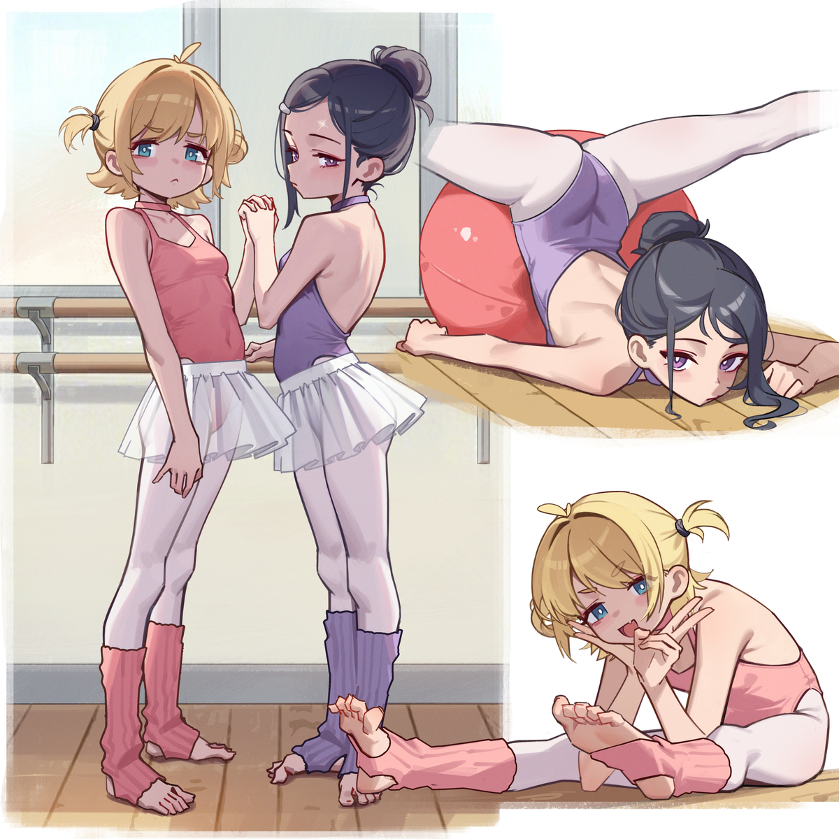 This is a pixiv picture whose title is 两只美味小孩.