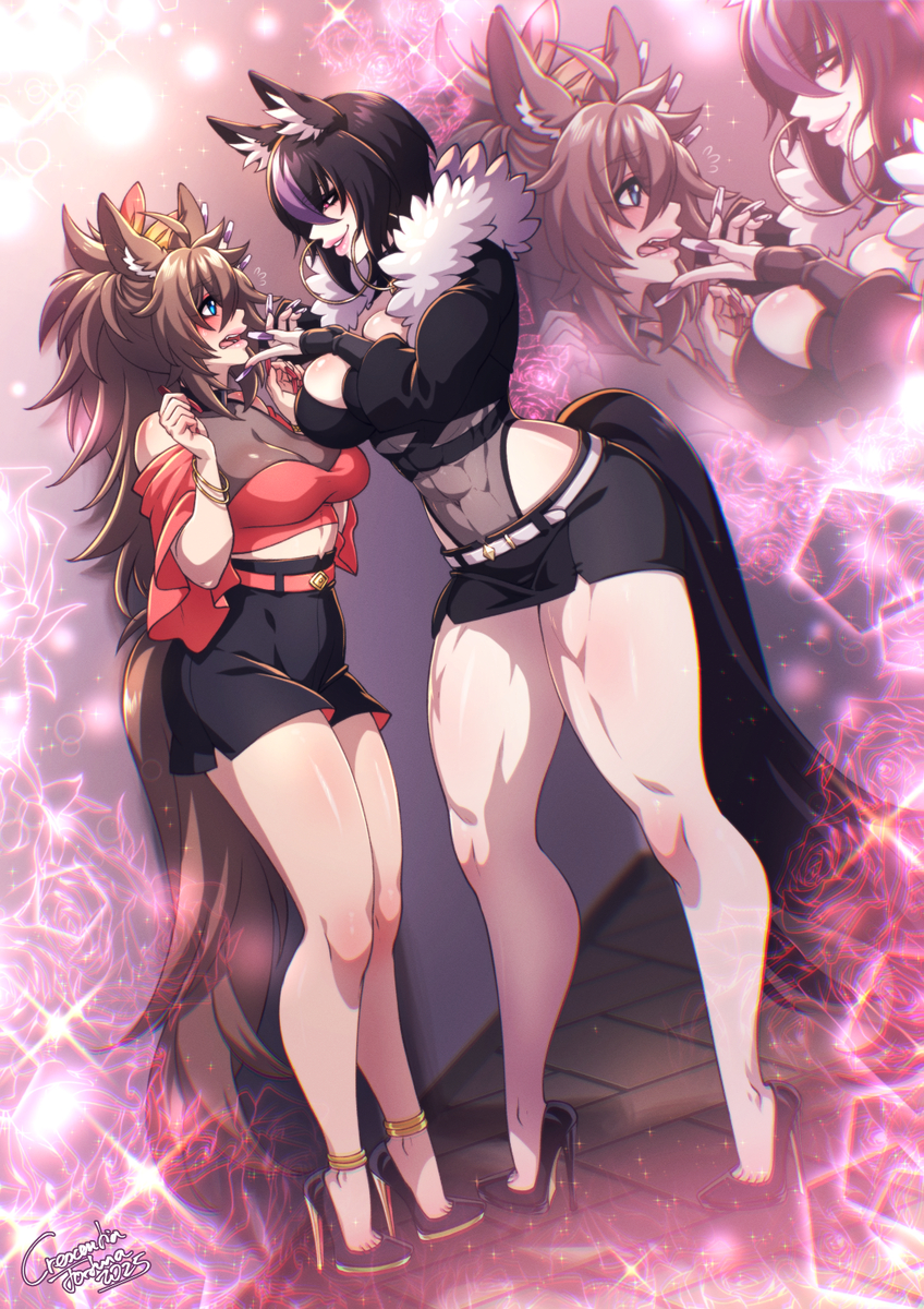 This is a pixiv picture whose title is Honse flirt.