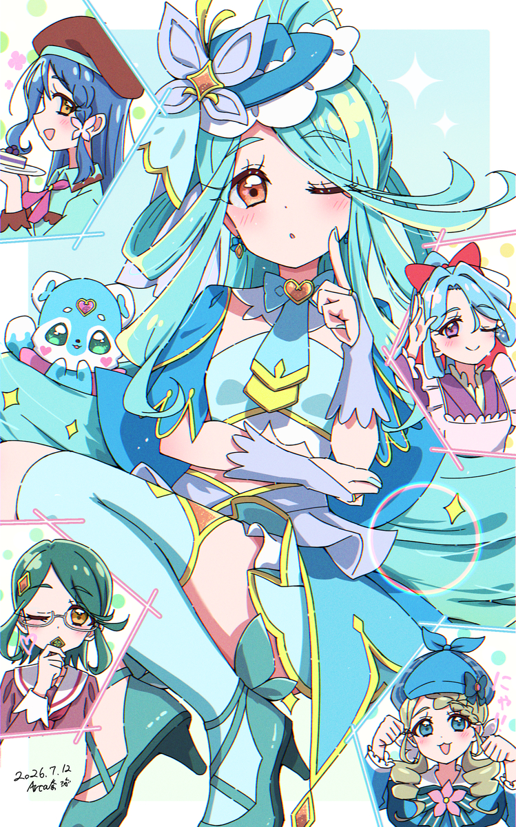 This is a pixiv picture whose title is キュアエクレール(4人候補Ver).