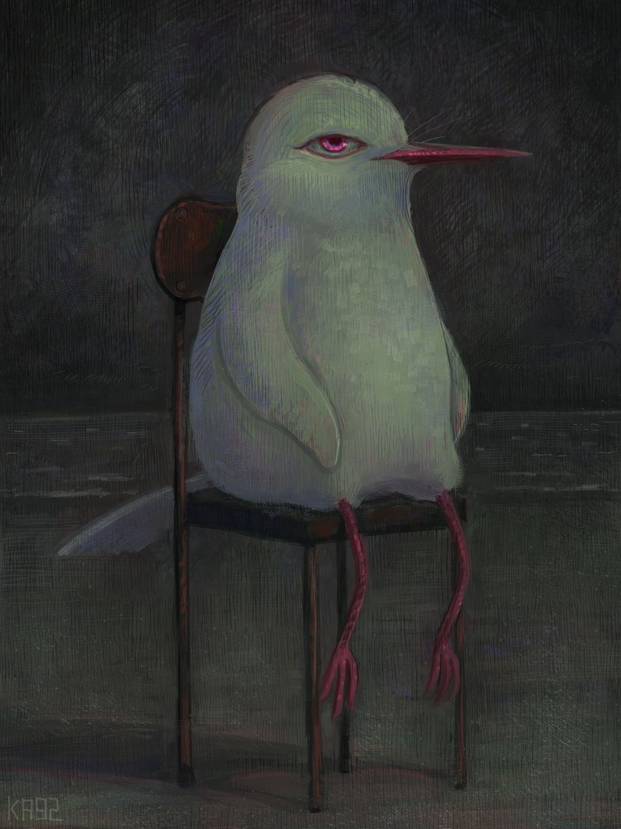 This is a pixiv picture whose title is 鳥.