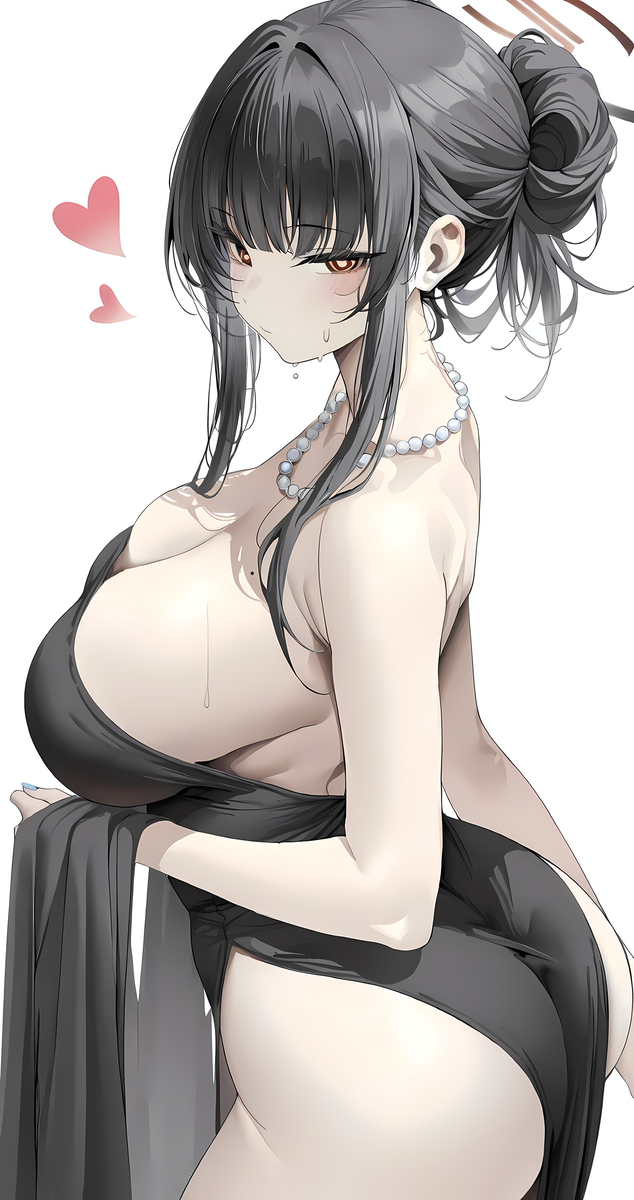 This is a pixiv picture whose title is 🖤調月リオ🖤.