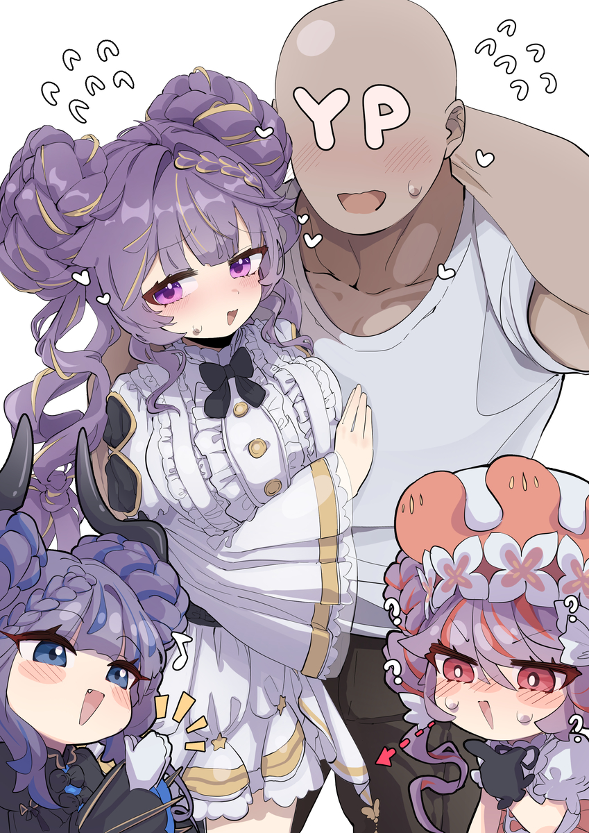 This is a pixiv picture whose title is マスターと仲良し.