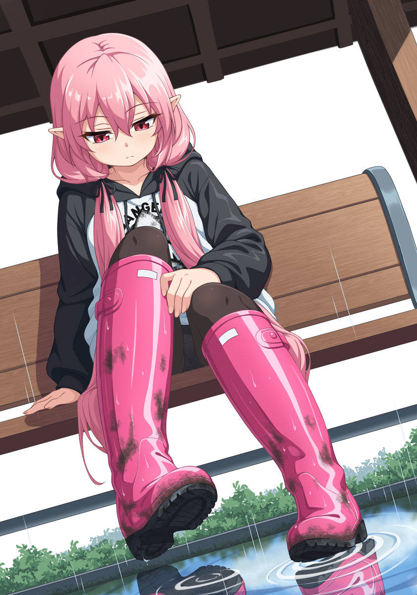 This is a pixiv picture whose title is 雨の日クルル様.