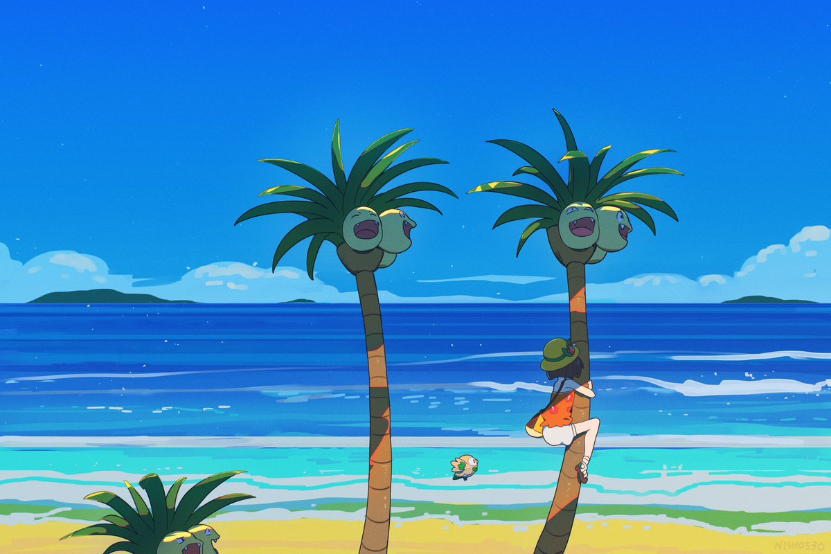 This is a pixiv picture whose title is Alola🏖️.