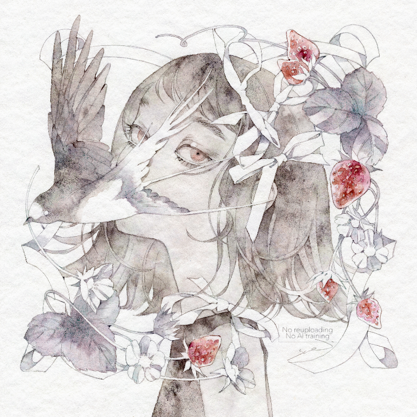 This is a pixiv picture whose title is 花便り.