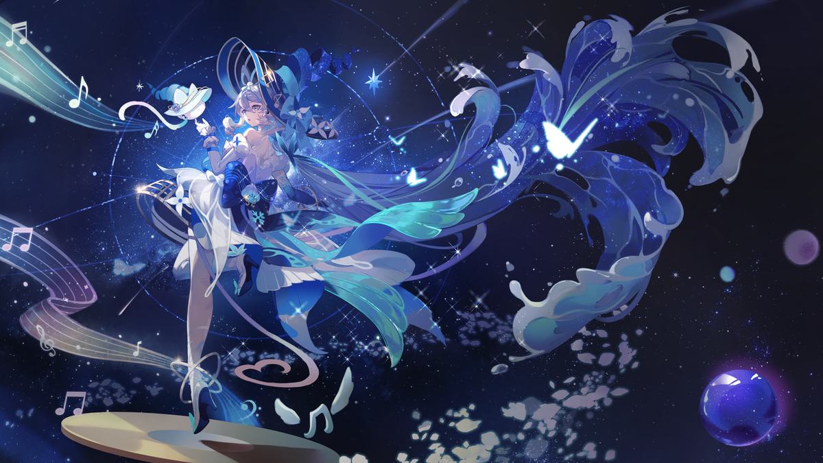 This is a pixiv picture whose title is 洛天依.