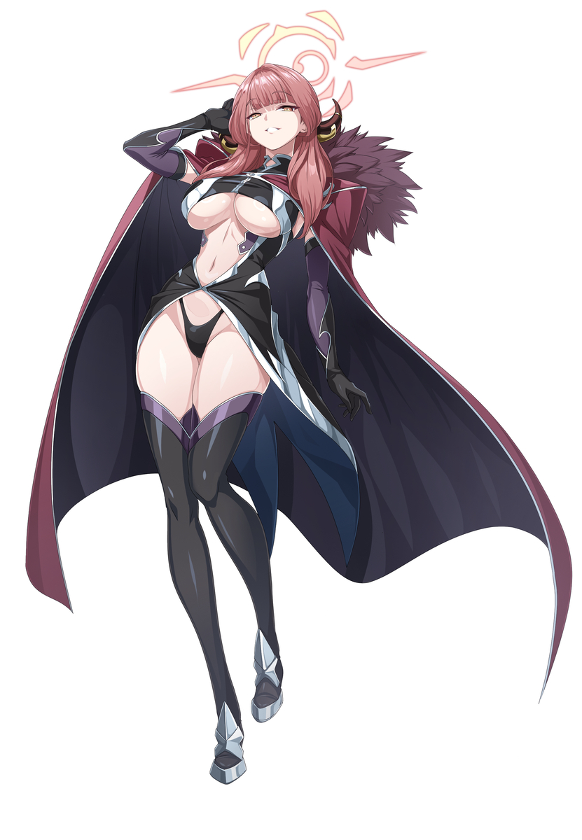 This is a pixiv picture whose title is -対魔忍 陸八魔 アル -.