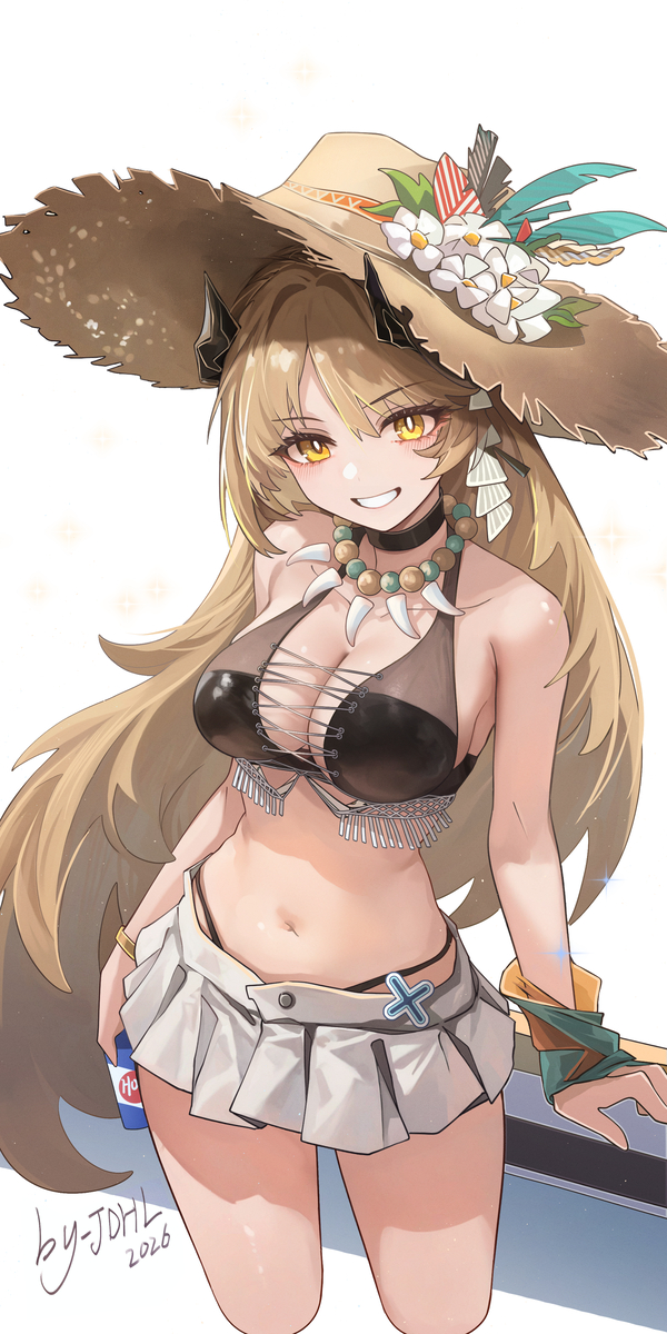 This is a pixiv picture whose title is 速摸陨星泳装.