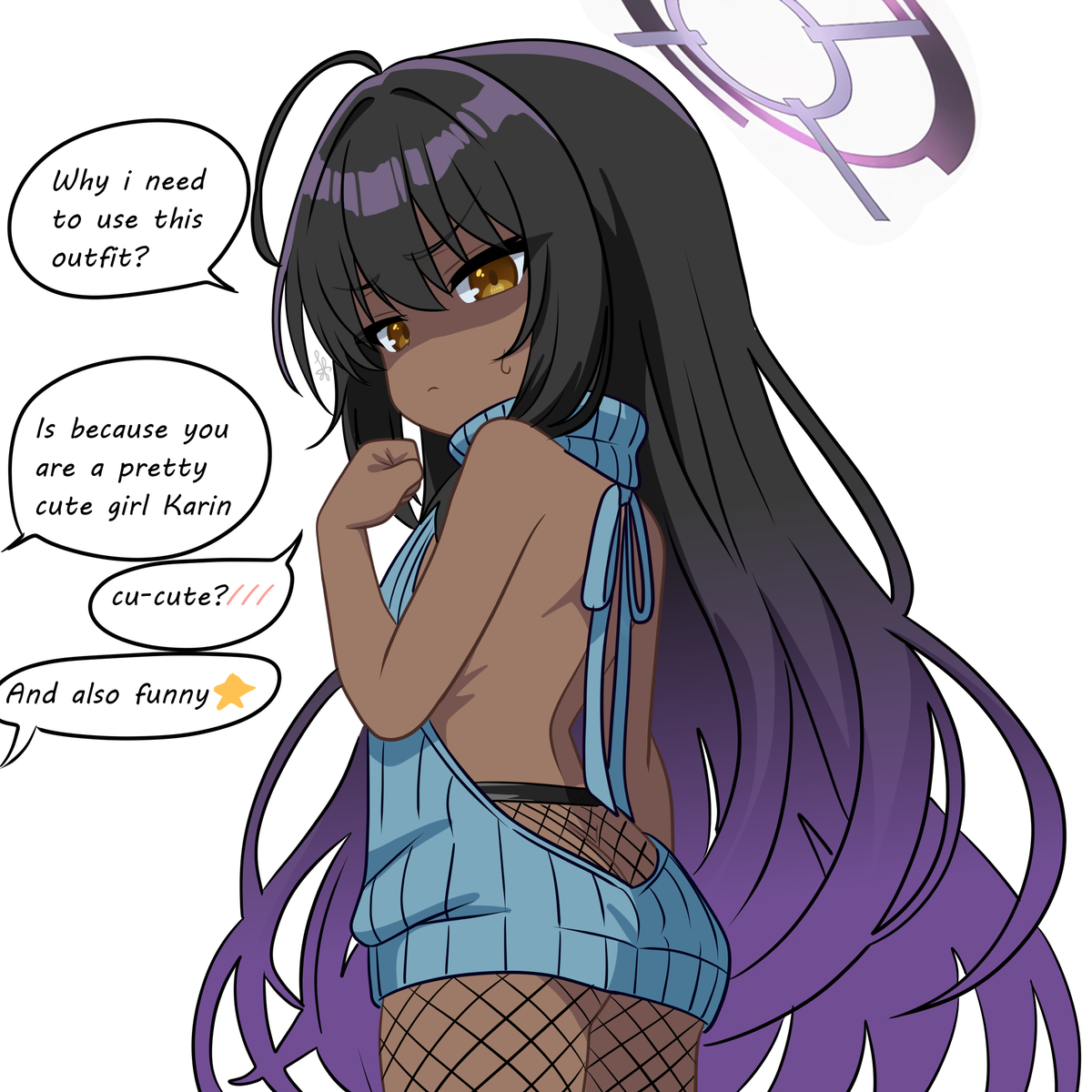 This is a pixiv picture whose title is Karin (small).