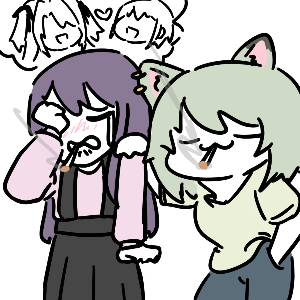 This is a pixiv picture whose title is 菸友.