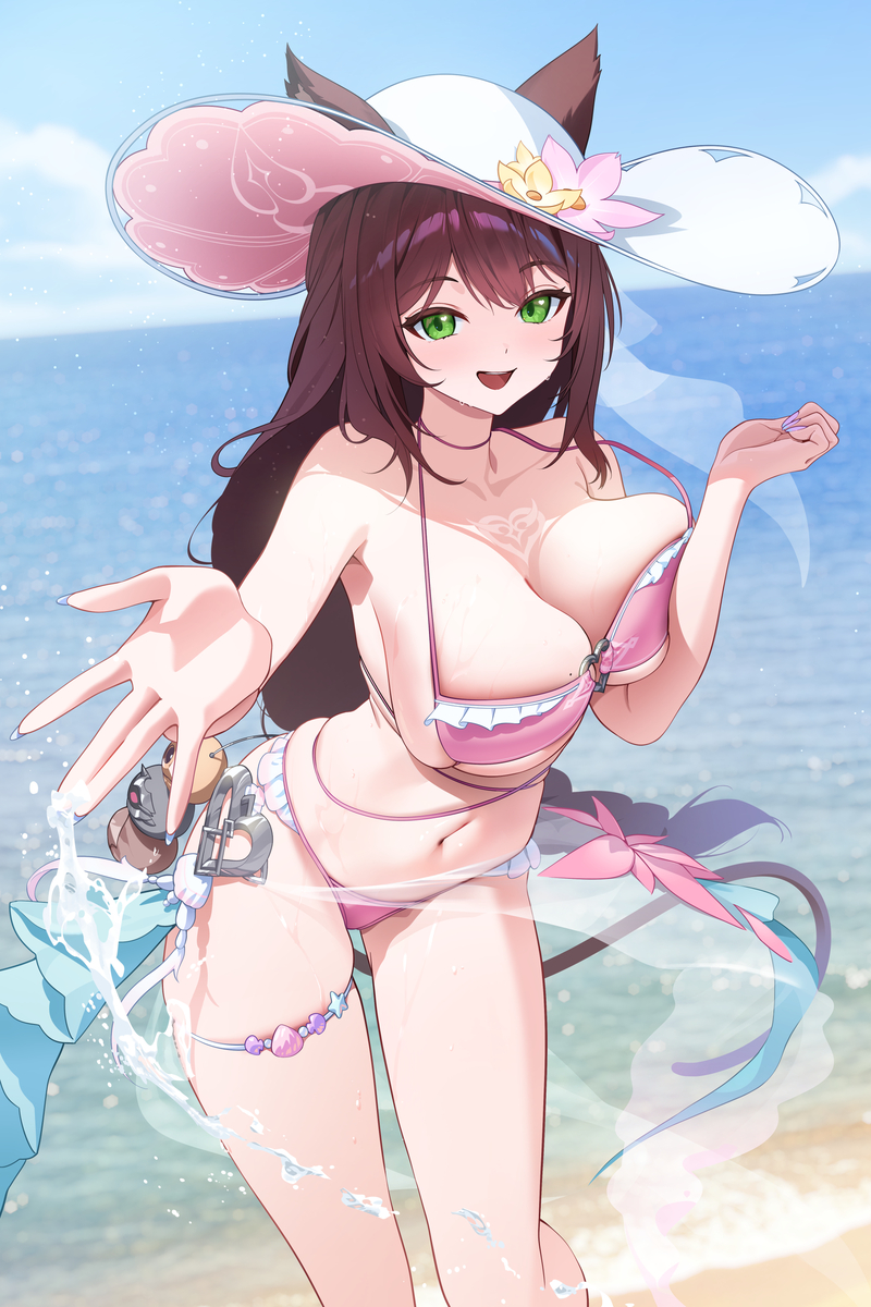 This is a pixiv picture whose title is bikini Francis.