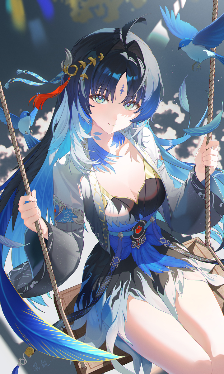 This is a pixiv picture whose title is 风带来了讯息。.
