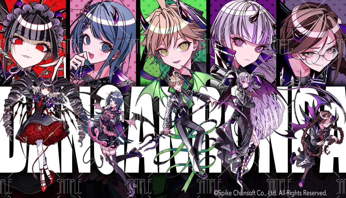 This is a pixiv picture whose title is ダンガンロンパ 天使と悪魔ver.第2弾.