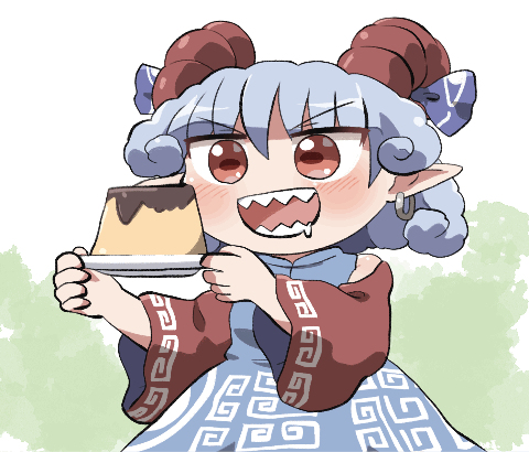 This is a pixiv picture whose title is 「うおおおプリンだ！」.