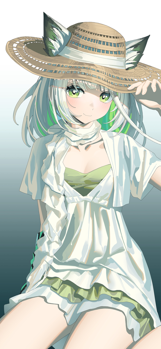 This is a pixiv picture whose title is Day-71 夏日小猫.