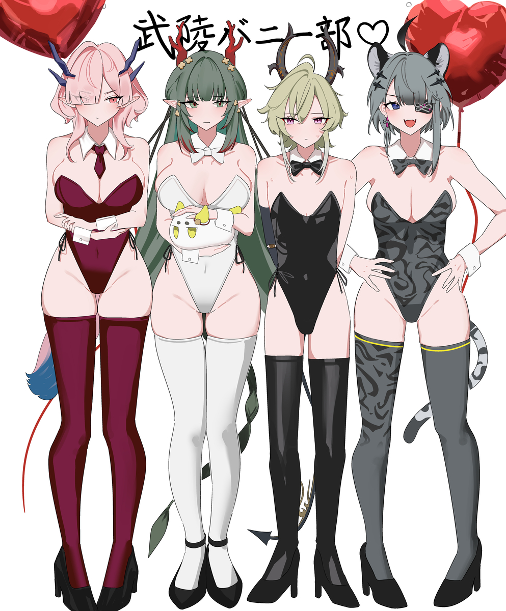 This is a pixiv picture whose title is 武陵バニー部.