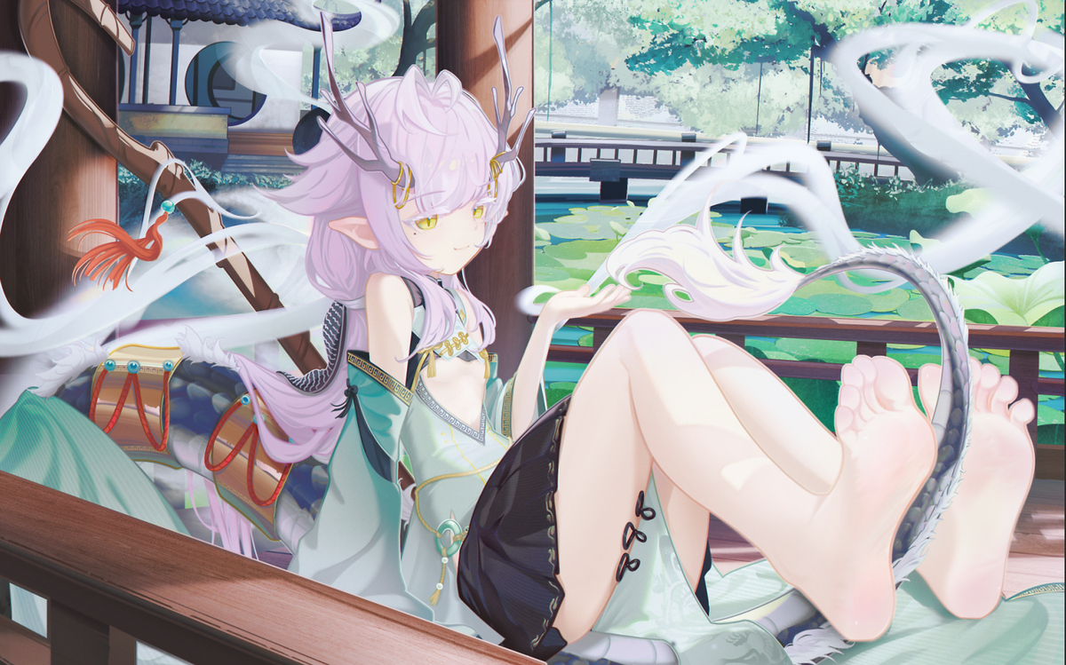 This is a pixiv picture whose title is 一条龙娘（稿件.