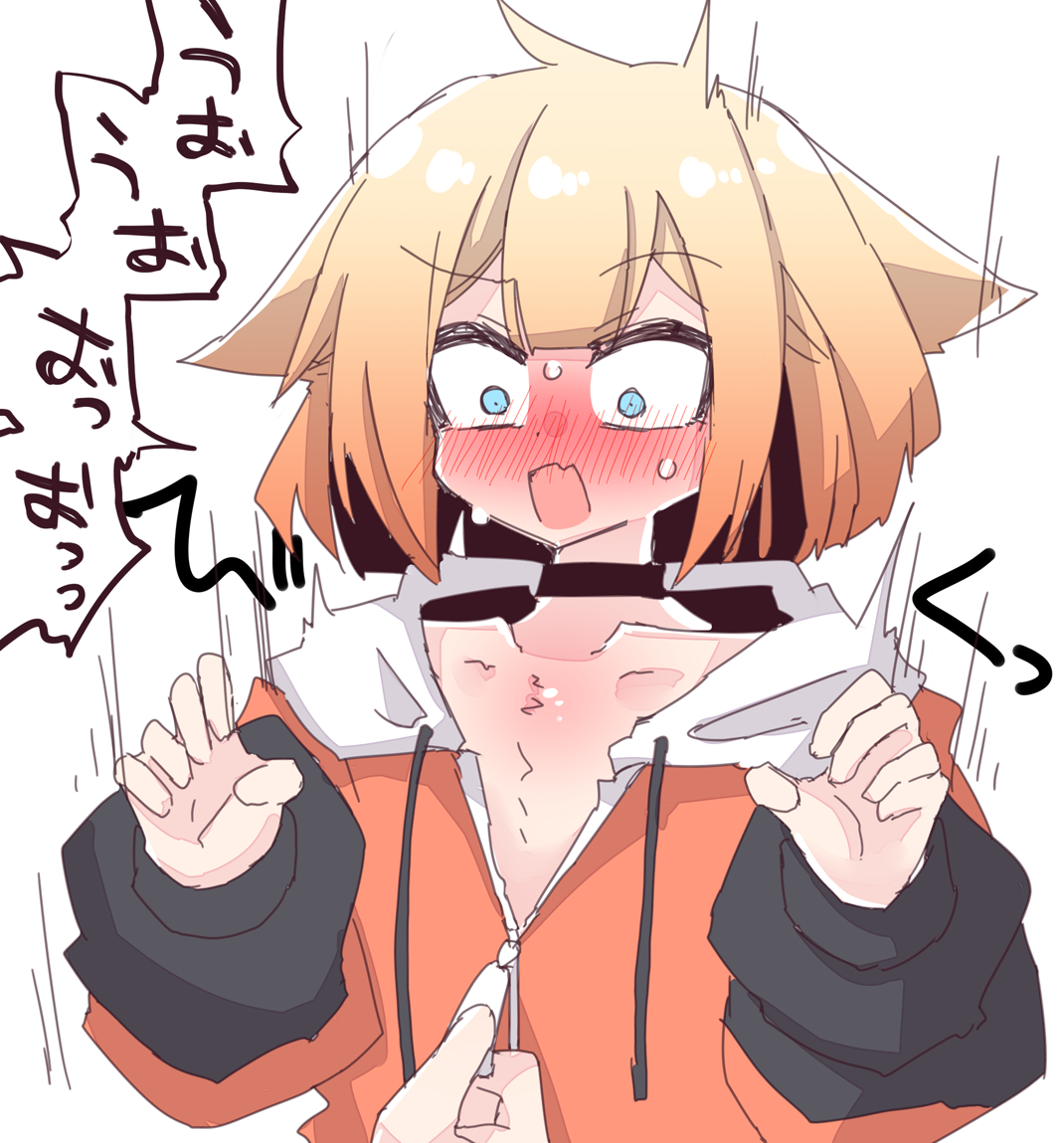 This is a pixiv picture whose title is 裸パーカーのおねはえっち.
