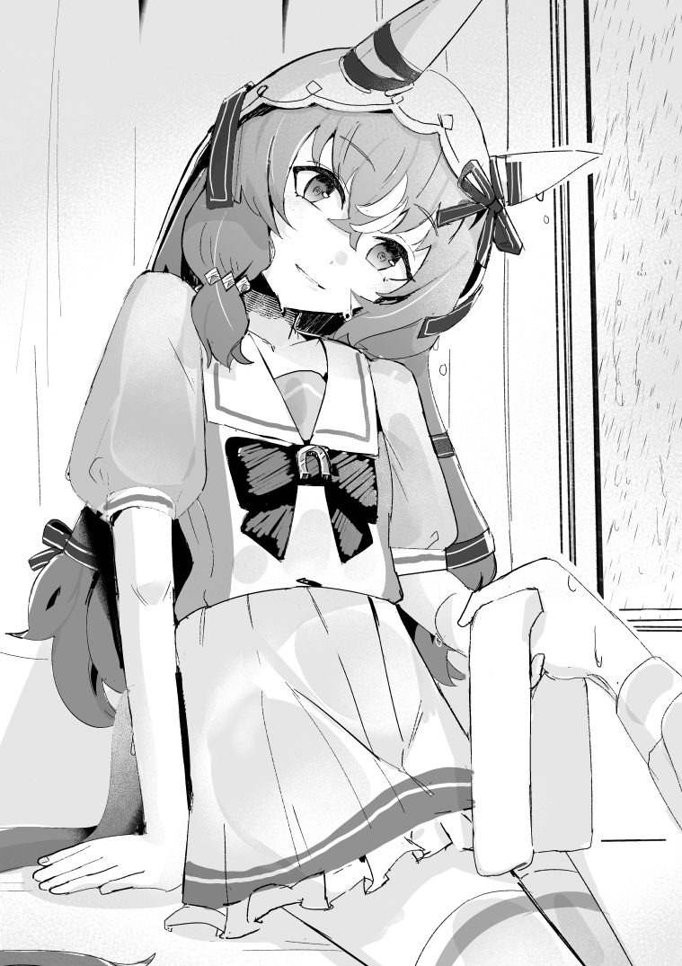 This is a pixiv picture whose title is 雨の日のふたり.