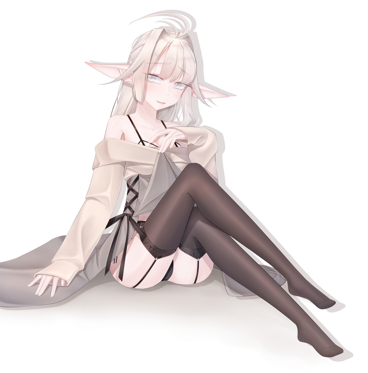 This is a pixiv picture whose title is 下着～.
