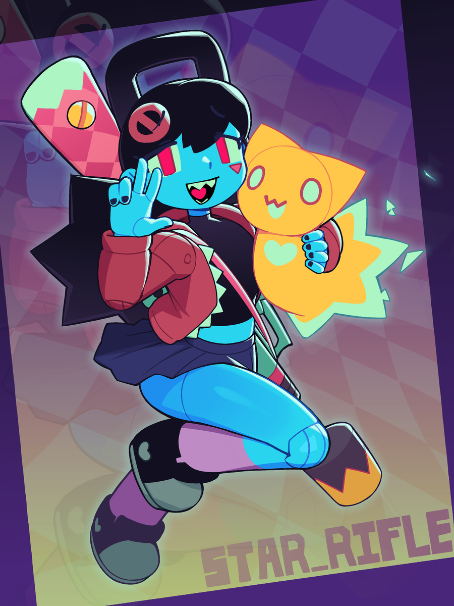 This is a pixiv picture whose title is Lockette: the Star Rifle (+wadd).