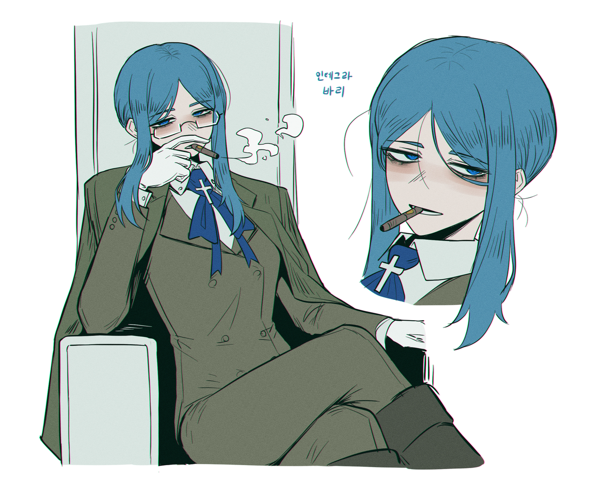 This is a pixiv picture whose title is 낙서함.