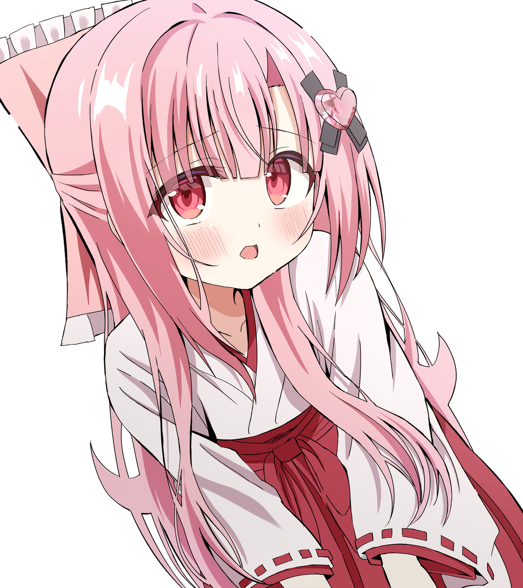 This is a pixiv picture whose title is 巫女さん！.