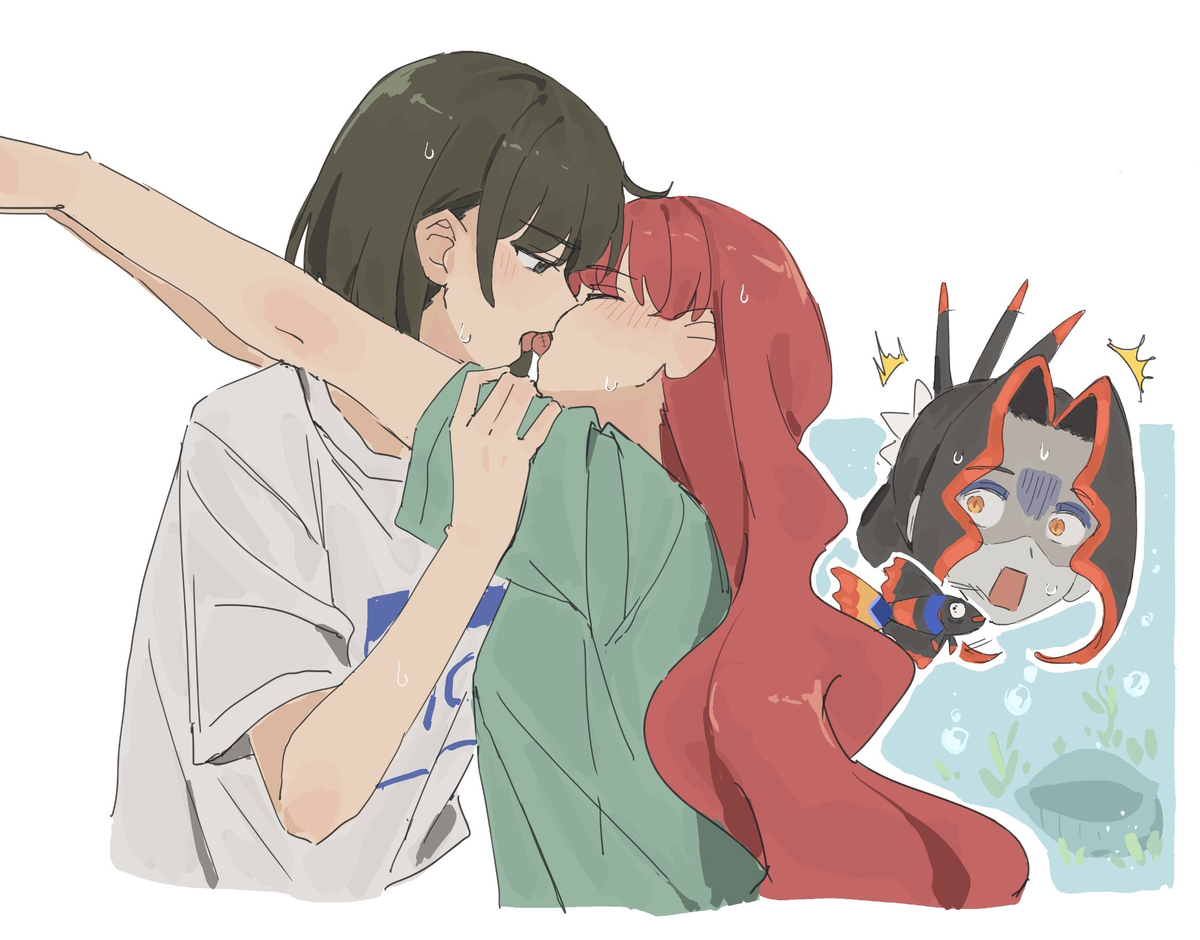 This is a pixiv picture whose title is 🥊🐟rkgk.